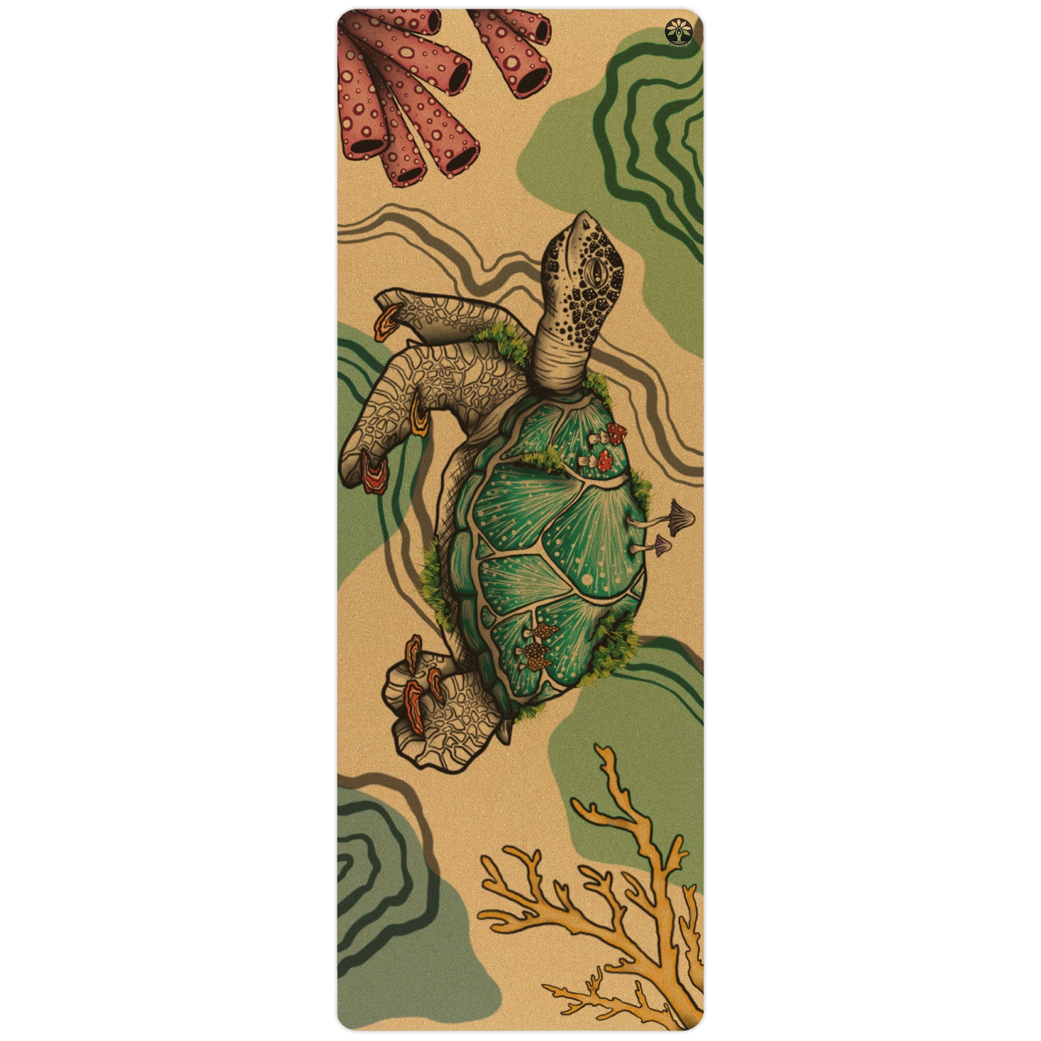 baby turtle cork mat
